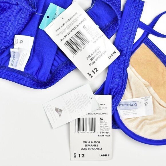 Vintage Kathy Ireland Bikini Swimsuit 12 NEW - Picture 7 of 7